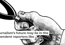 As traditional media outlets struggle to hold power to account, citizen watchdogs can still make a splash. Man_Half-tube/DigitalVision Vectors via Getty Images
